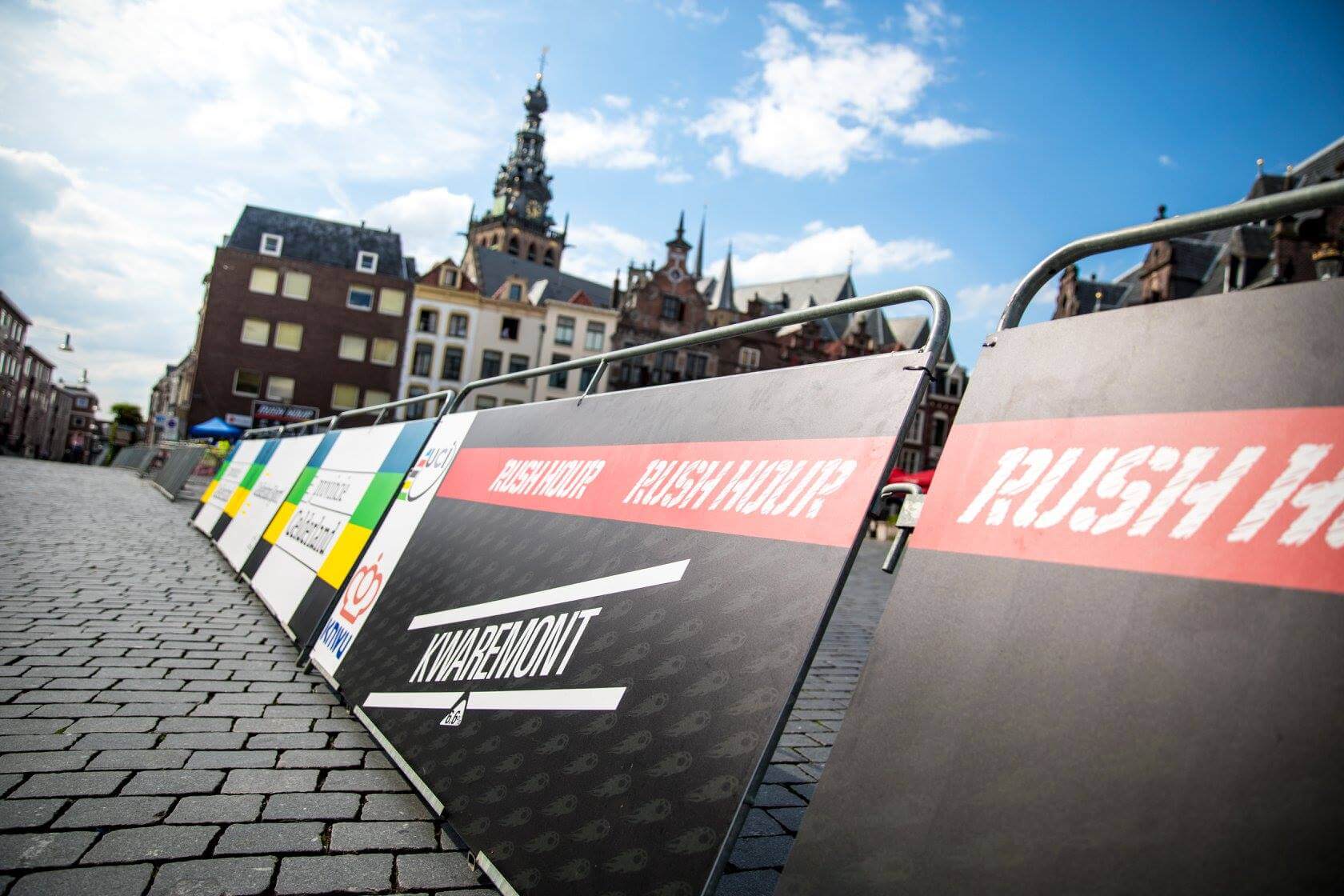 Finish Barriers bij evenement
